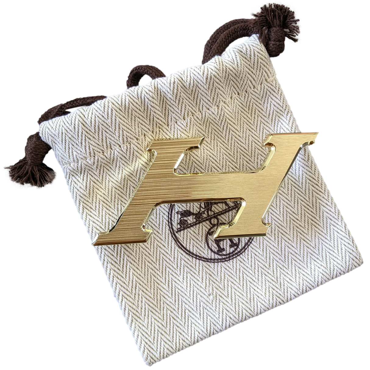 Hermes Permabrass "H Speed" Belt Buckle 32 mm