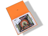 Hermes [H3] Home Rare Black Mango HAND PAINTED BRAZIL Limoges Porcelain Change Tray GM, Ret. €1400, BNWTIB! - poupishop