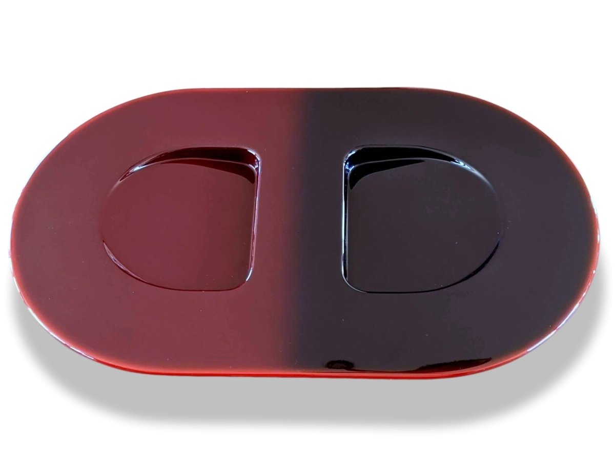 Hermes [H8] Centerpiece Aubergine/Framboise CENTRE DE TABLE DELOS LAQUE M, BNWTIB! - poupishop