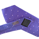 Hermes Violet/Rose "Heart" 100% Thick Silk Tie 8cm