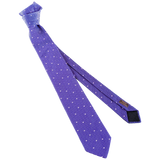 Hermes Violet/Rose "Heart" 100% Thick Silk Tie 8cm