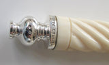 Hermes Home 1950s Ag925 & Carved Ivory Phone Turn Dial - poupishop