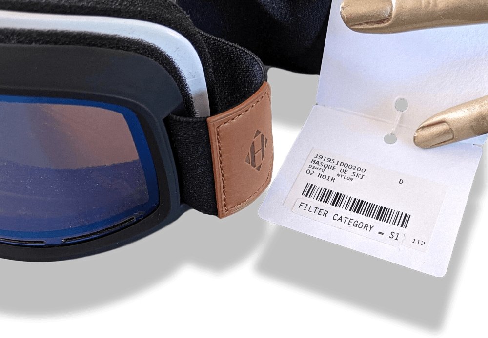 hermes ski goggles Hermes Home Black MASQUE SKI GOGGLES MASK Filter Category S1 BNWTIB!