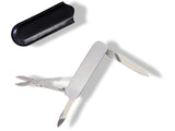 Hermes Home Black Multifunctional Pocket knife in Calfskin Case, New! - poupishop