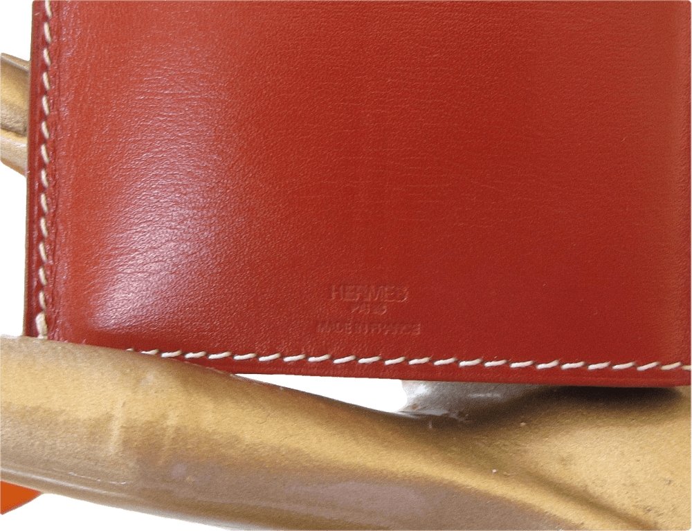 Hermes Home Brown Red Box Leather Pocket Light, NIB! - poupishop