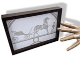 Hermes Home Double-Sided HORIZONTAL DESKTOP PHOTO FRAME in Solid Wood 21 x 15 cm, New! - poupishop