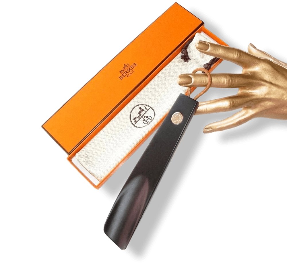 Hermes Home Hand-Laquered Wood TRAVEL SHOE HORN, BNWTIB! - poupishop
