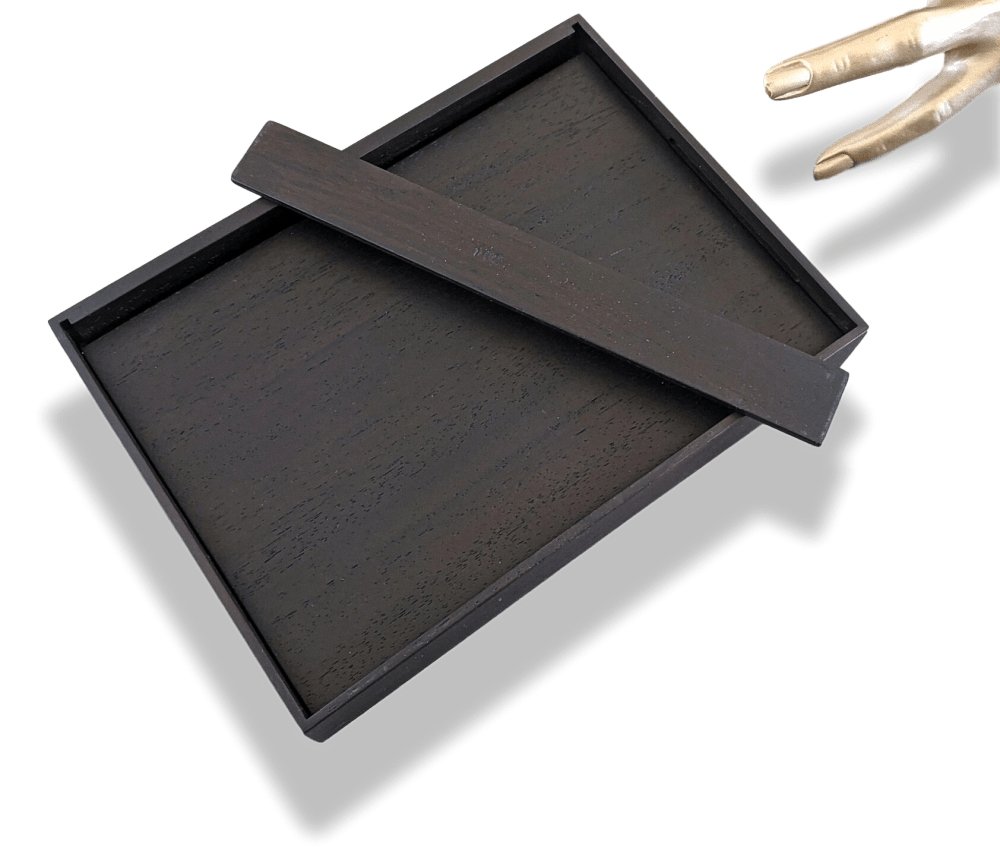 Hermes Home HORIZONTAL DESKTOP PHOTO FRAME WITH LEATHER LINE in Solid Wood 22 x 16 x 3,5 cm, New! - poupishop