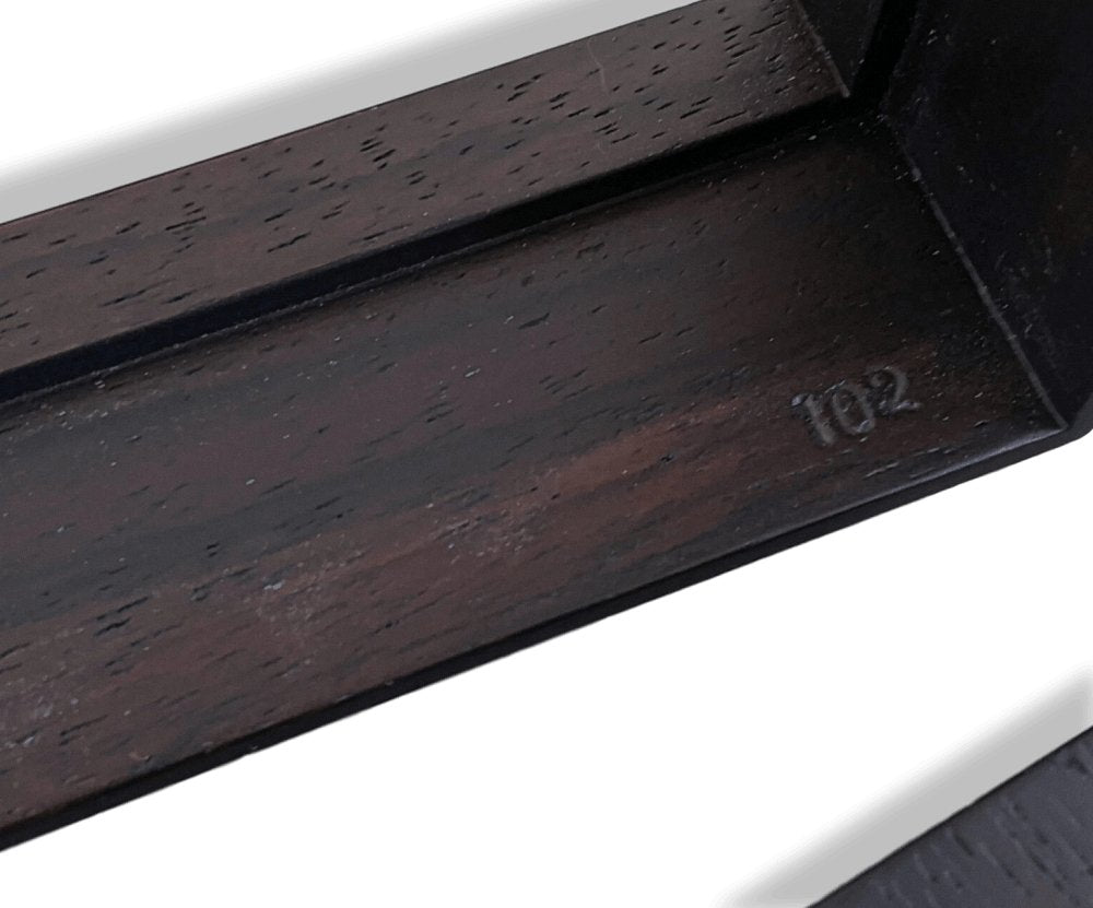 Hermes Home HORIZONTAL DESKTOP PHOTO FRAME WITH LEATHER LINE in Solid Wood 22 x 16 x 3,5 cm, New! - poupishop