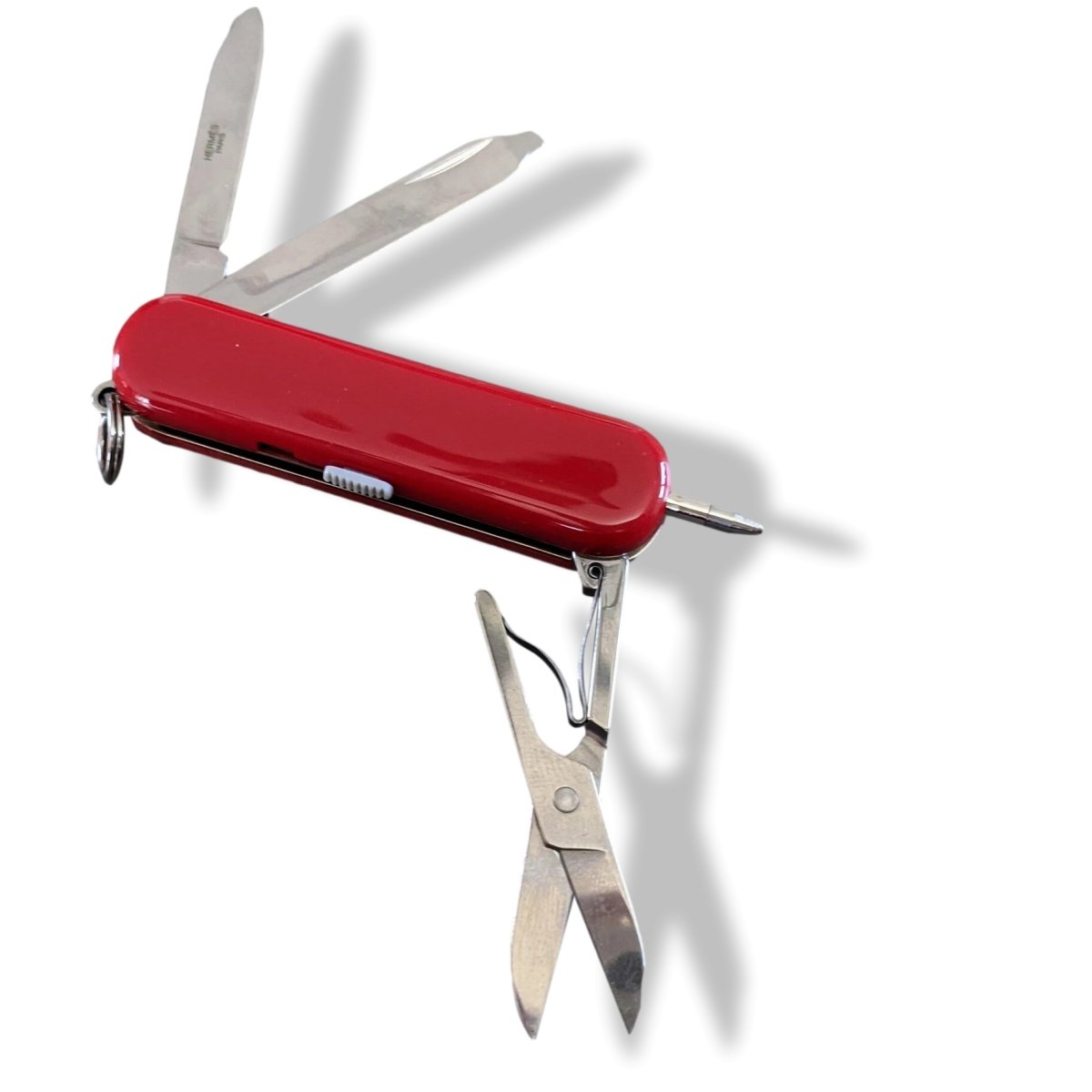 Hermes Home Orange Multifunctional Pocket knife in Calfskin Case, New! - poupishop