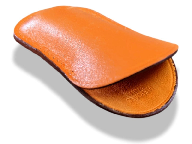 Hermes Home Orange Multifunctional Pocket knife in Calfskin Case, New! - poupishop