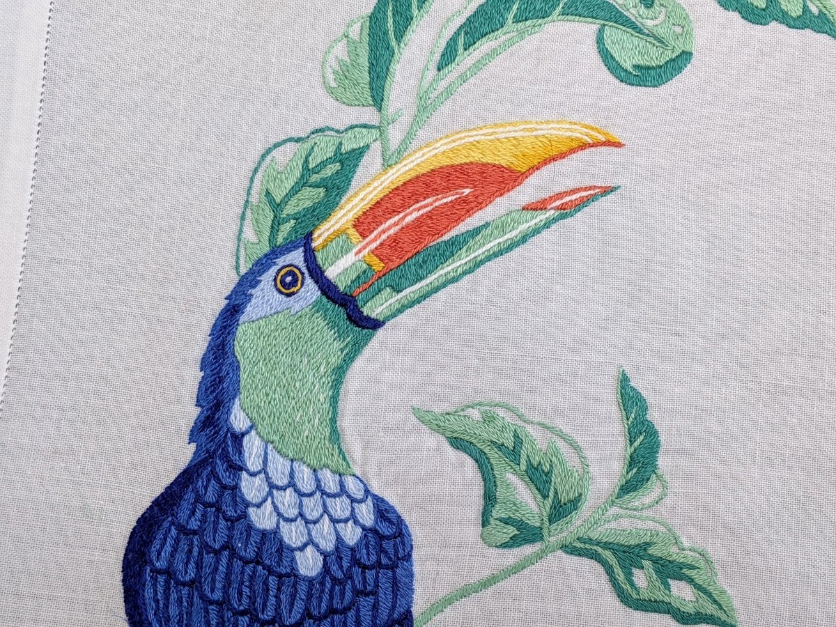 Hermes Home White Embroidered PELICAN Set de Table 1 Pc, Box! - poupishop