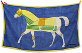 Hermes Vintage Cotton Terry "Horse" Beach Towel 90 x 150 cm