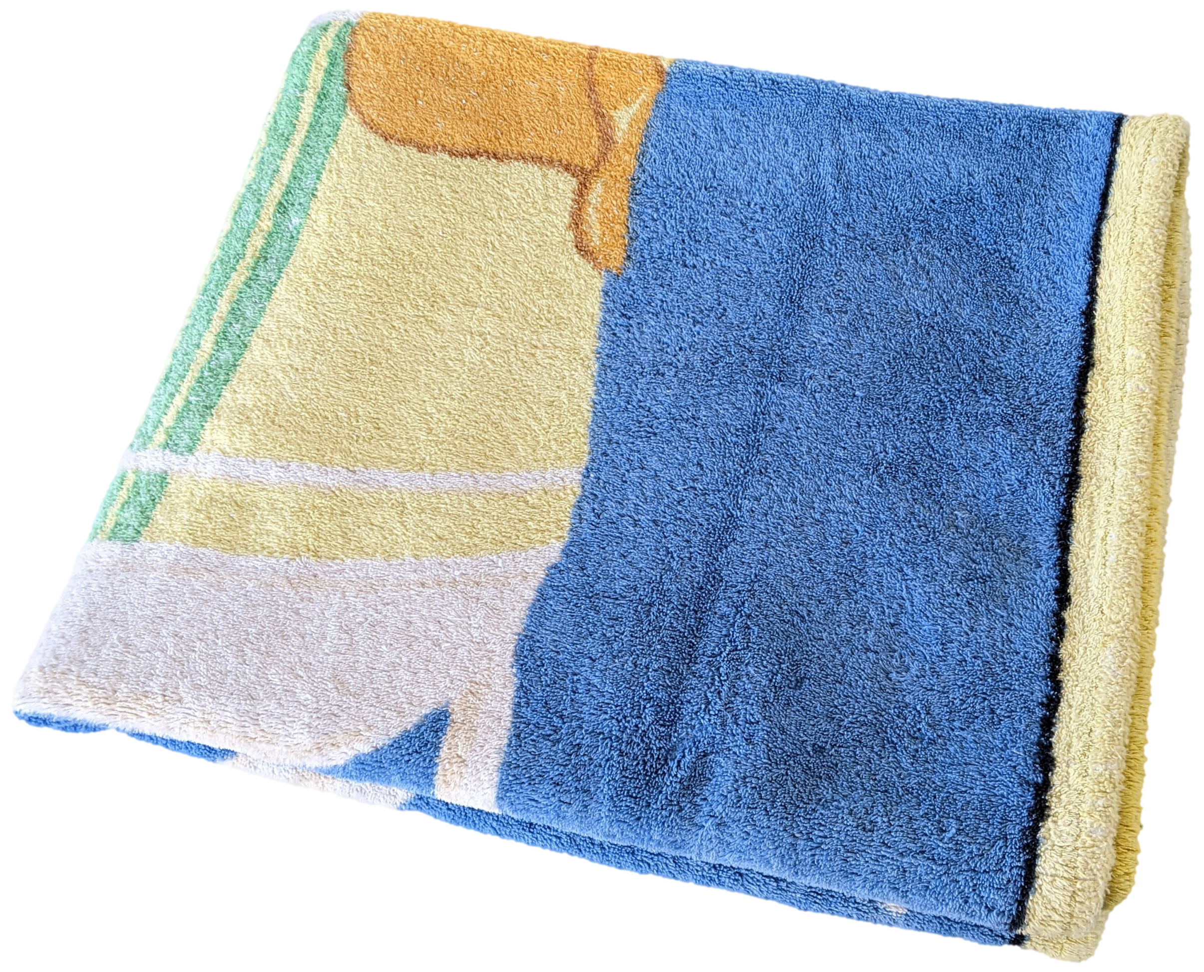Hermes Vintage Cotton Terry "Horse" Beach Towel 90 x 150 cm