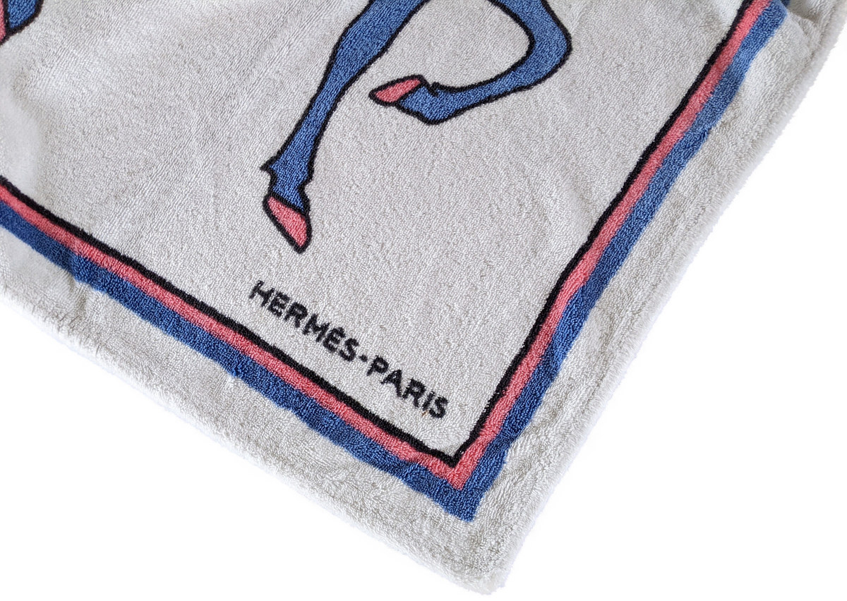 Hermes Vintage Horses Beach Towel 90 x 150 cm