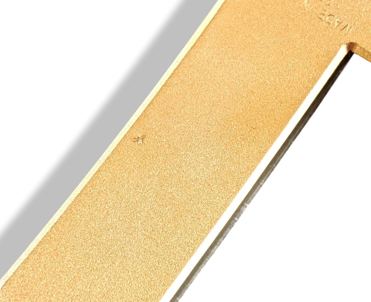 Hermes Huge Brushed Plated Gold Belt Buckle CONSTANCE 42 mm, New with Pouch! - poupishop