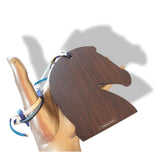 Hermes Huge Samarcande en Fête Rosewood Palissandre African Wood Horse Silk Bridle Bag Charm GM, Rare, NWTIB! - poupishop