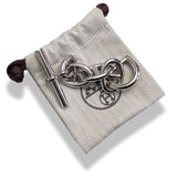 Hermes Huge Shiny Palladium Plated Chaine d'Ancre Bag Charm Key Ring KeyRings, New in Pochette! - poupishop