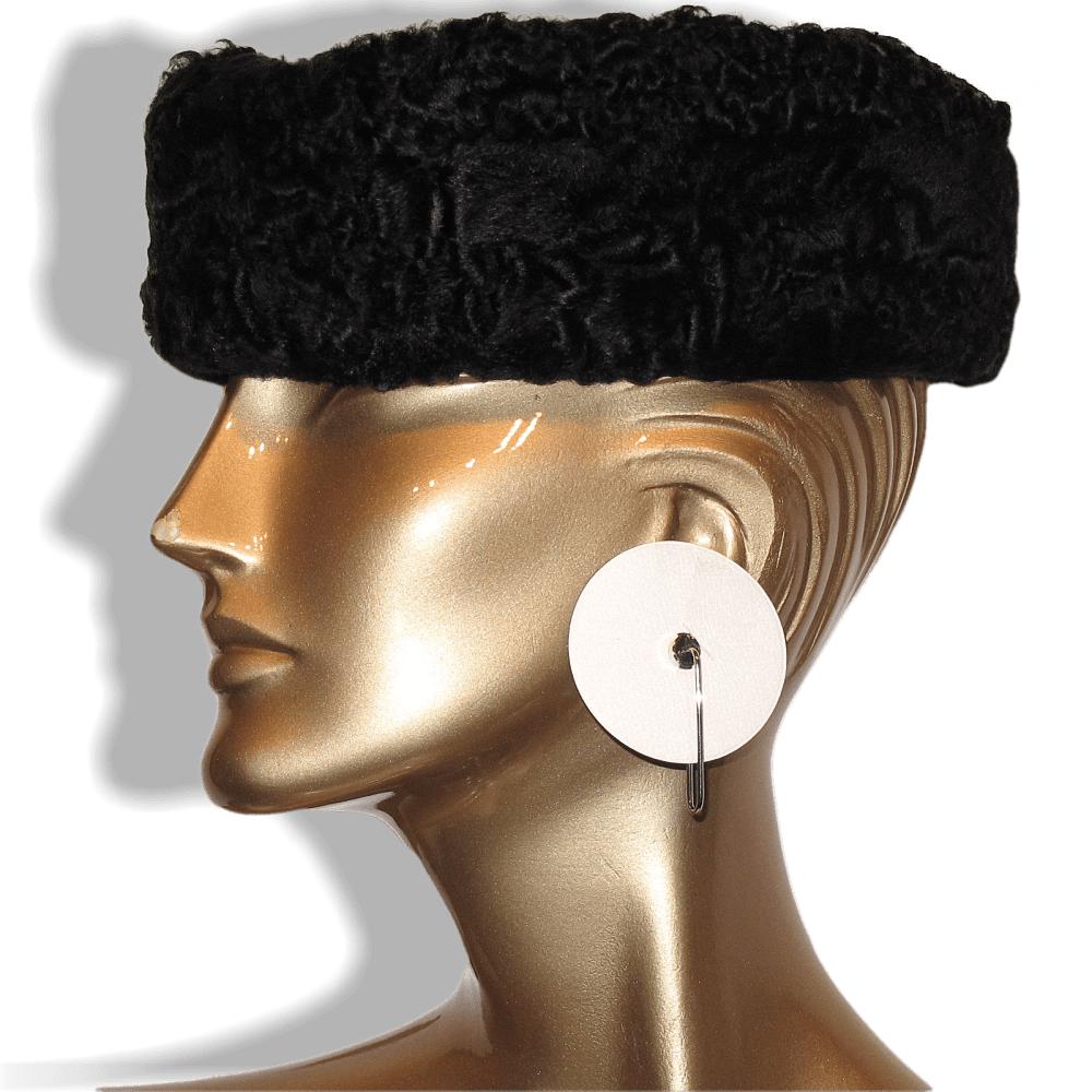 Hermes Huge White/Turquoise Leather Creole Earrings, NIB! - poupishop