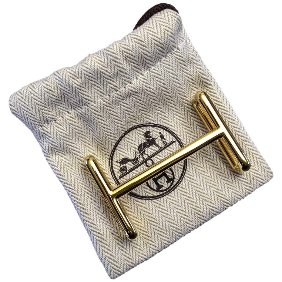 Hermes 2019 Plated Gold "Idem" Buckle H 32mm