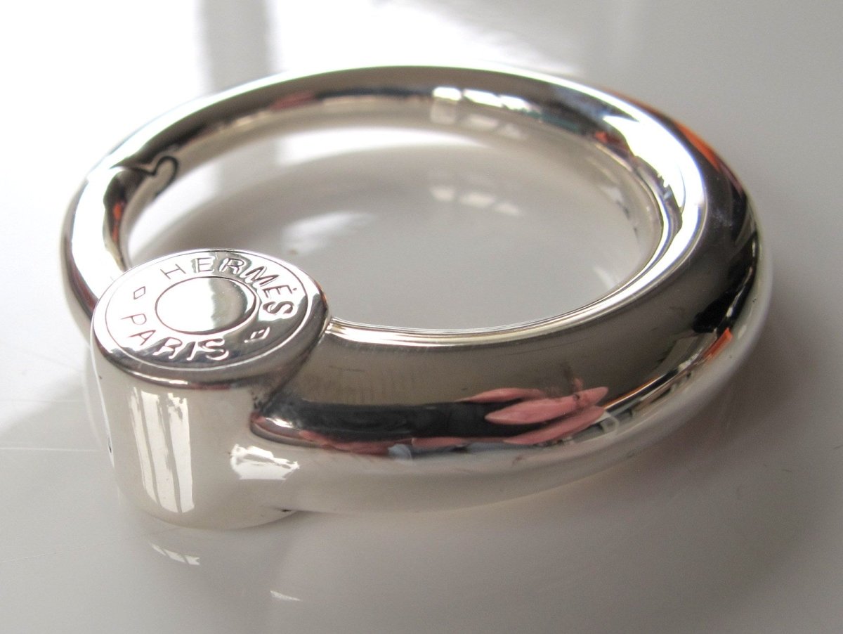Hermes Important AG925 Clou de Selle Bag Charm Key Ring KeyRings, NIB! - poupishop