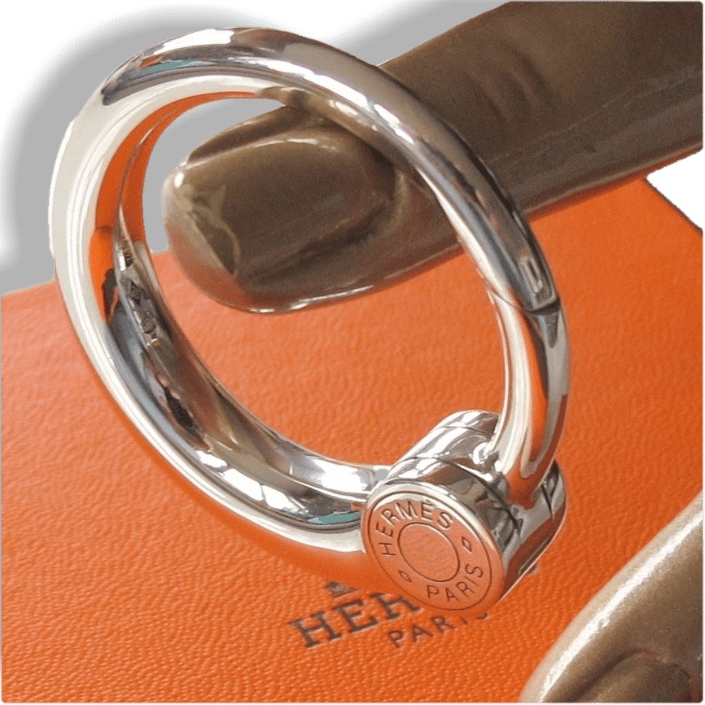 Hermes Important AG925 Clou de Selle Bag Charm Key Ring KeyRings, NIB! - poupishop