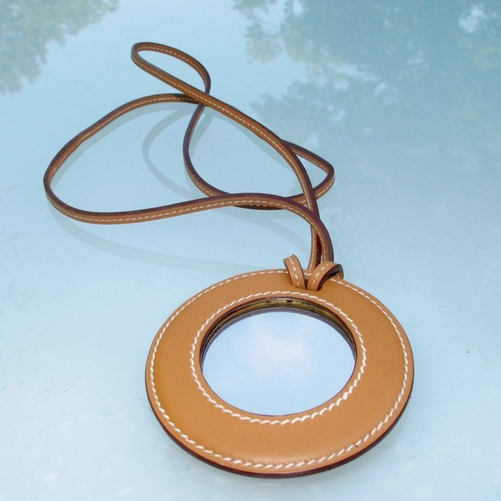 Hermes In The Pocket Barenia Mirror Pendant Sautoir, NIB! - poupishop
