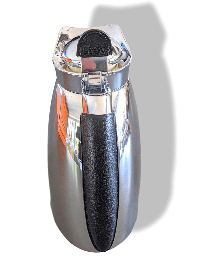 Hermes Inox & Mysore Goat THERMOS HOTEL DESIGN by Alfi Germany, BNEW with Dust Bag! - poupishop