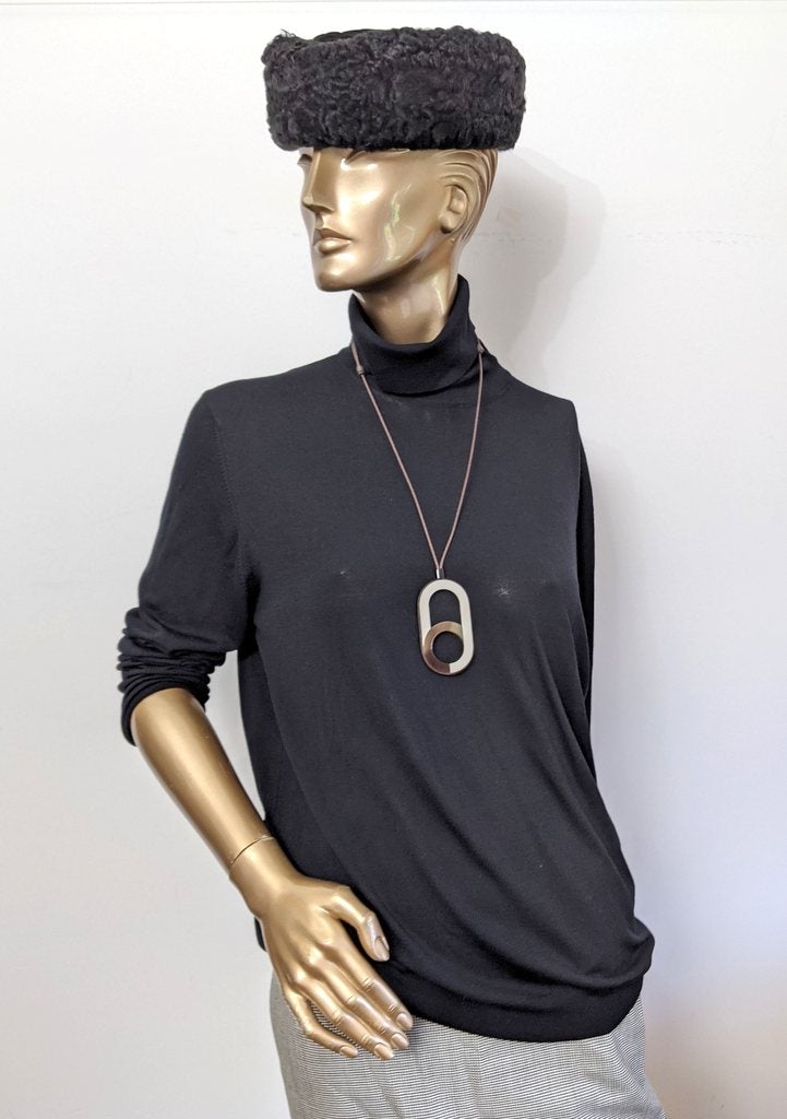Hermes [J02] Blanc Beton Laquered Horn VARIATION Pendant, BNIB! - poupishop