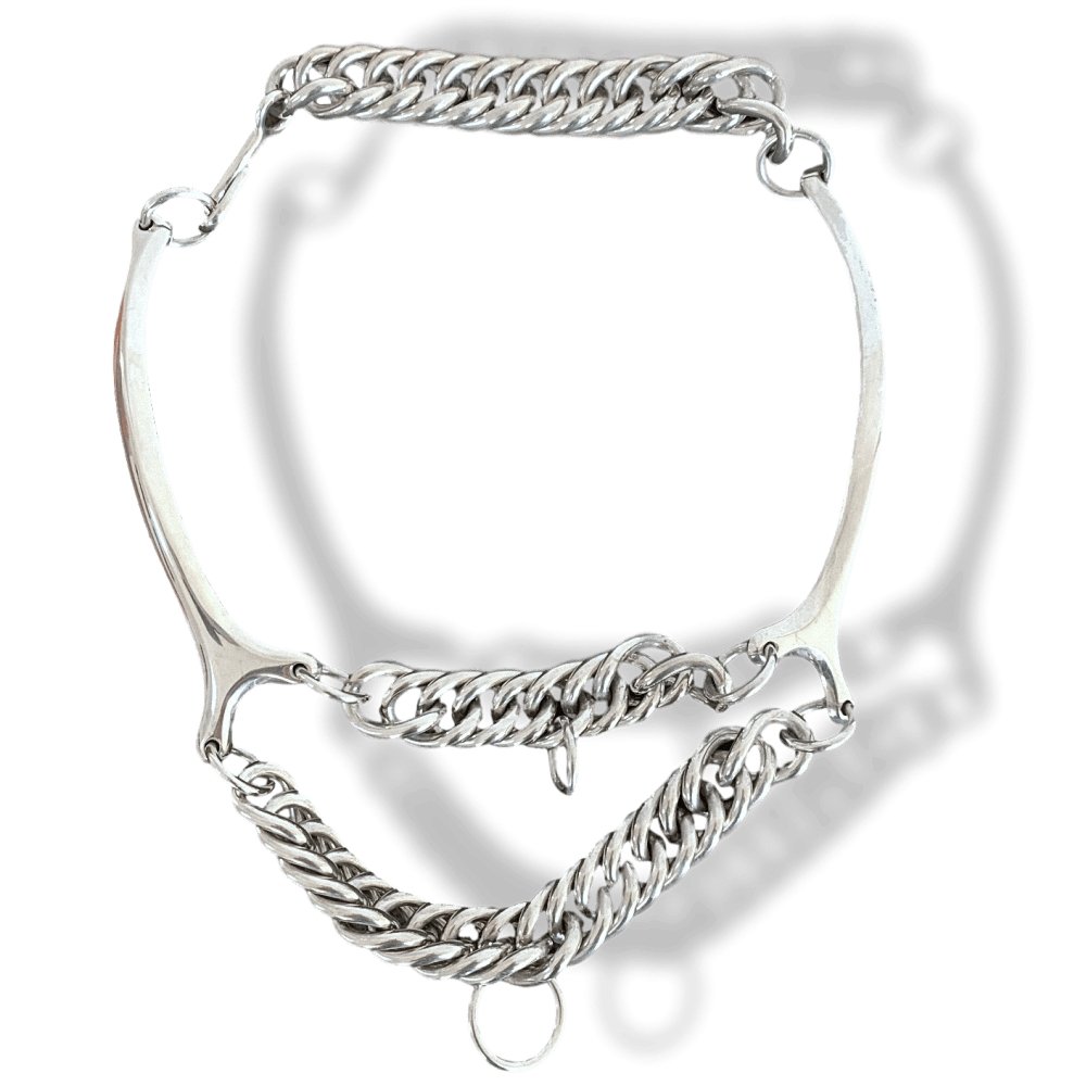 Hermes [J11] Equistrian Sterling Silver 925 Necklace MORS DE BRIDE - LICOL, NIB! - poupishop