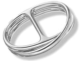 Hermes Sterling Silver CHAINE D'ANCRE PUNK DUBBLE Ring