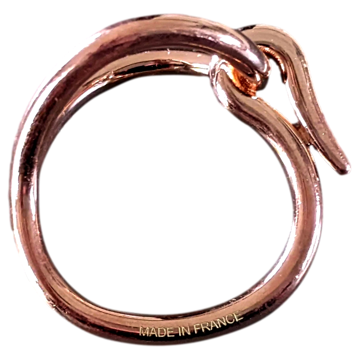 Hermes Rose Gold Plated "Jumbo" Large Model GM Scarf Ring