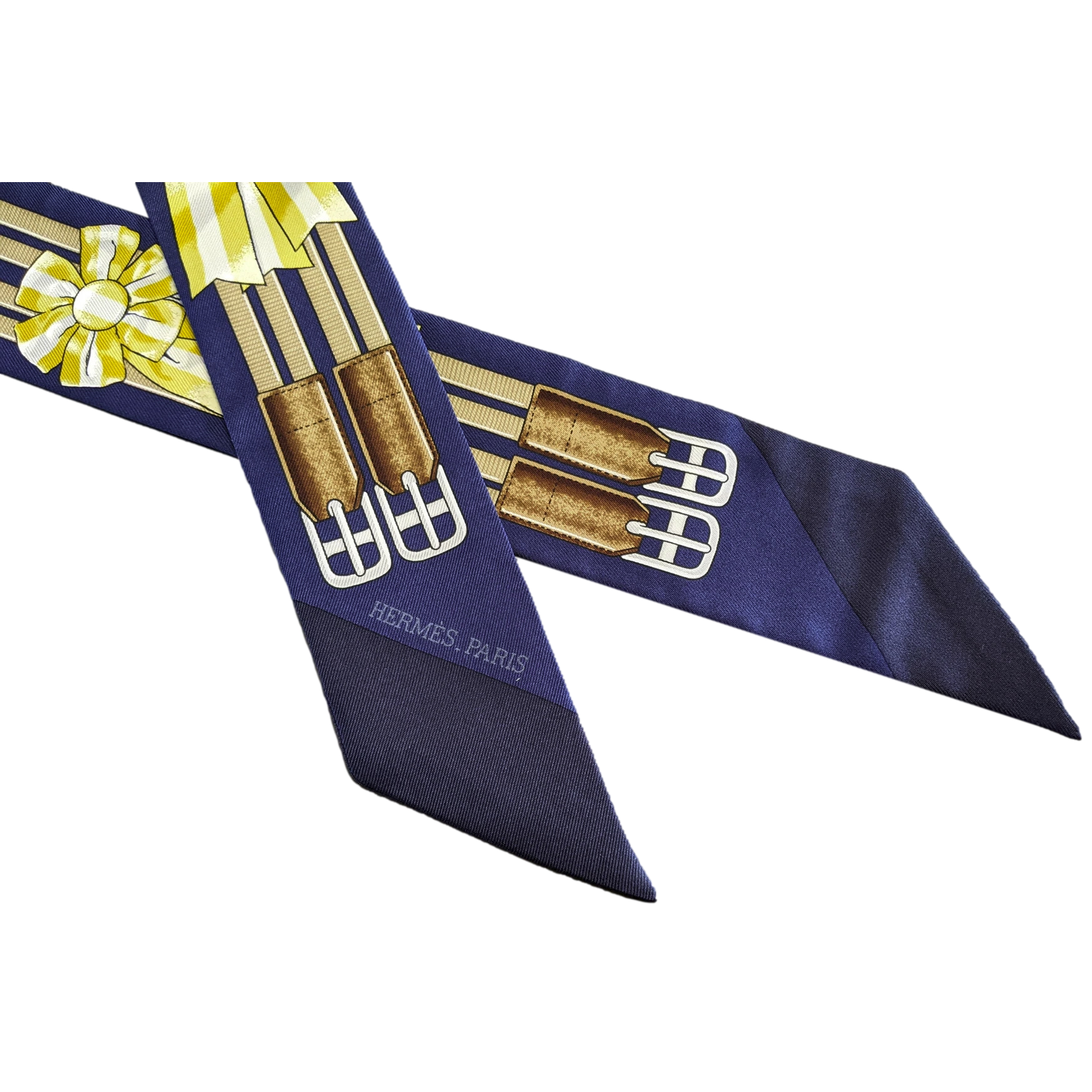 Hermes [T4] Marine/Gold/Brun "Jumping" by Philippe Ledoux Twilly