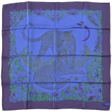 Hermes 2011 Encre/Bleu/Vert JUNGLE LOVE by Robert Dallet Dip Dye Surteint Silk 90cm