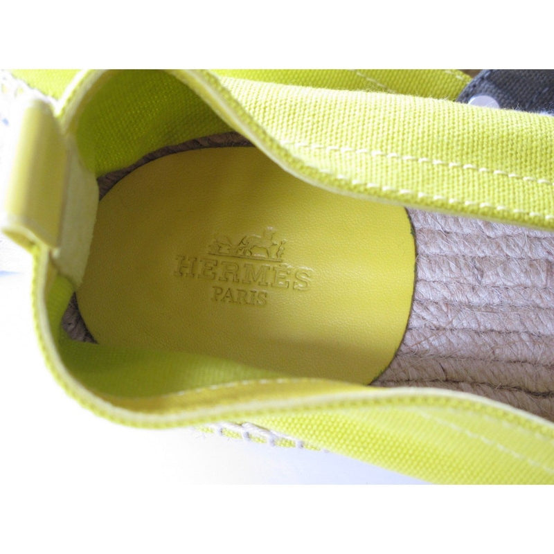 Hermes Kaki Anis Eusebio Espadrilles Sneakers Men Shoes, New! - poupishop