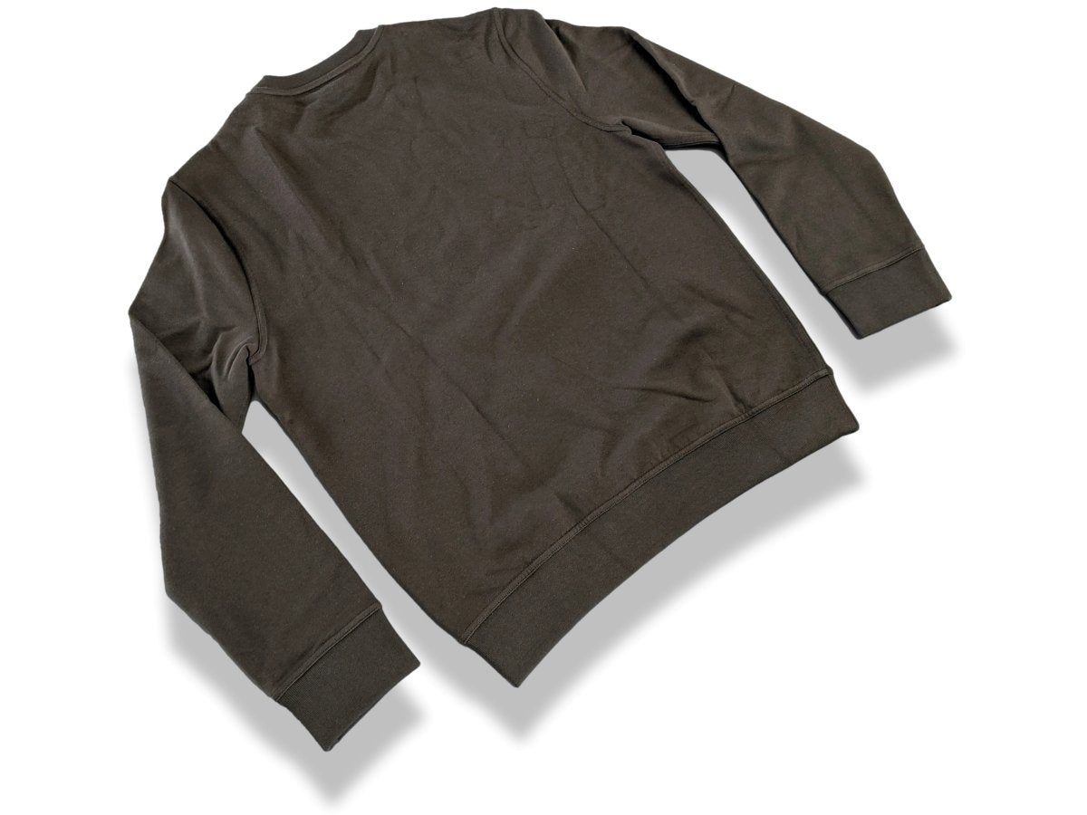 Hermes Kaki Lambskin Details Odyssee Sweat Col Rond Size M, Pur luxe, BNWT! - poupishop