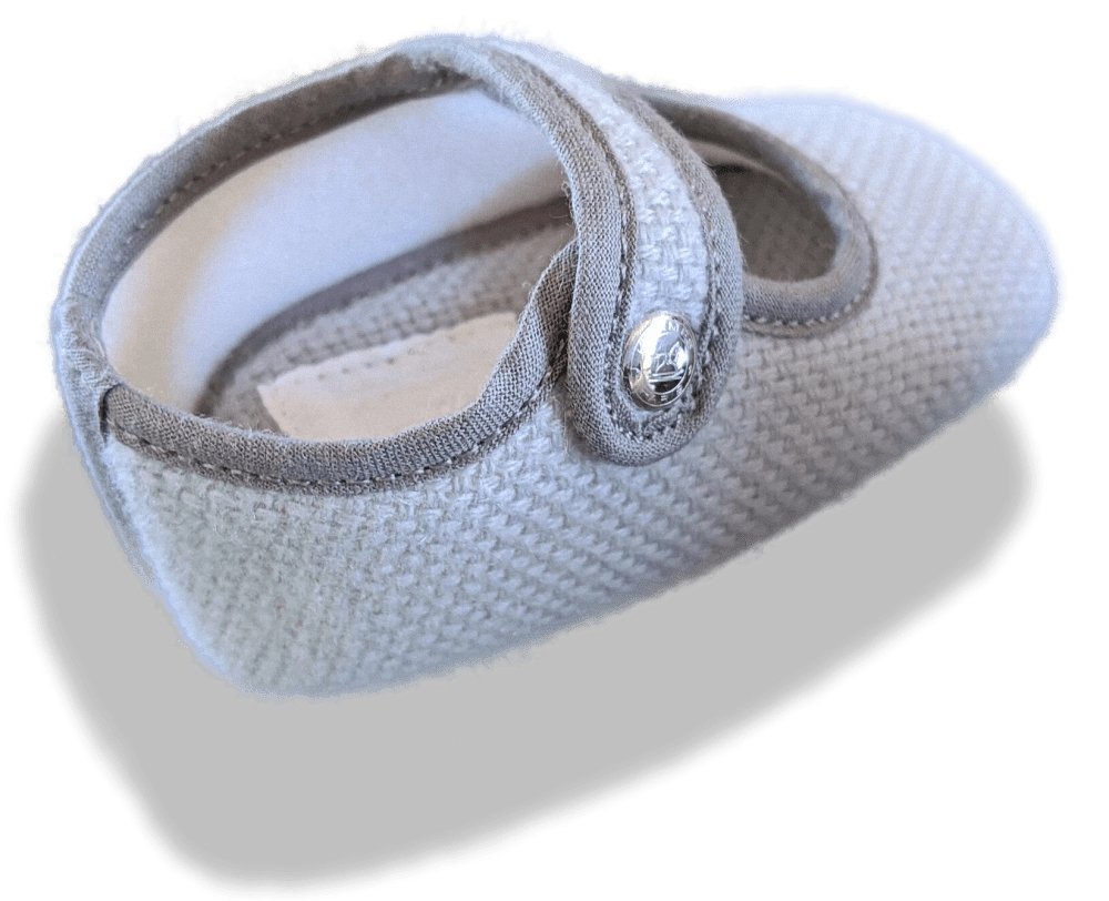Hermes Kids Grey Cashmere and Cotton Baby Booties ADADA Embroidered, NIB! - poupishop