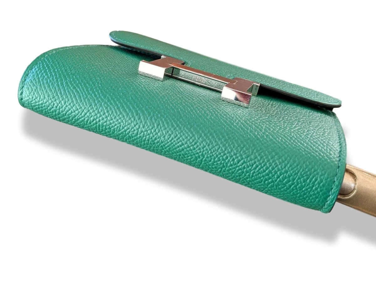 Hermes [L16] 2018 Vert Vertigo Epsom CONSTANCE COMPACT Wallet PHW, BNWTIB! - poupishop
