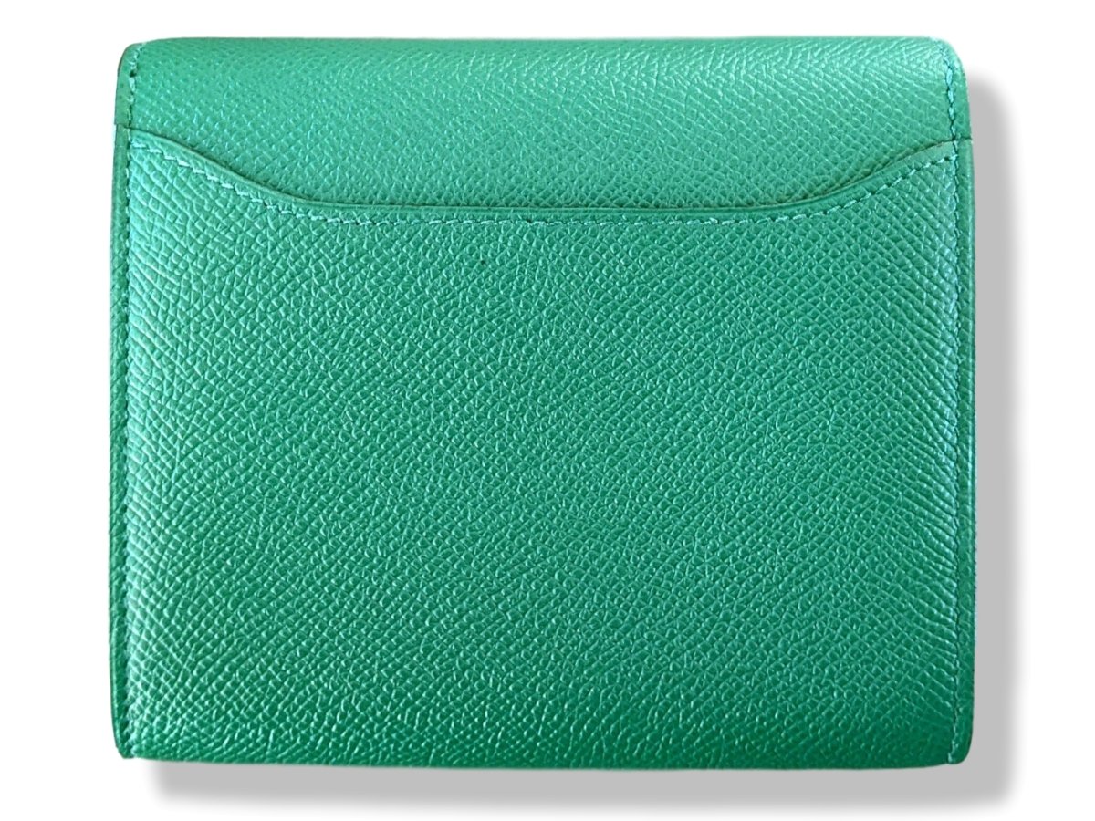 Hermes [L16] 2018 Vert Vertigo Epsom CONSTANCE COMPACT Wallet PHW, BNWTIB! - poupishop
