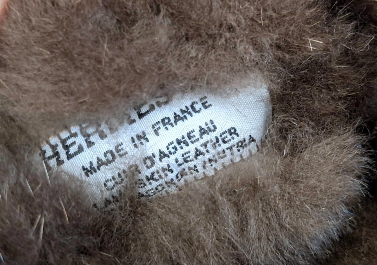 Hermes [L17] Marvelous Moka Glace Agneau/Ragondin POLE NORD MANCHON Lambskin and Nutria Fur Muff, BNIB! - poupishop