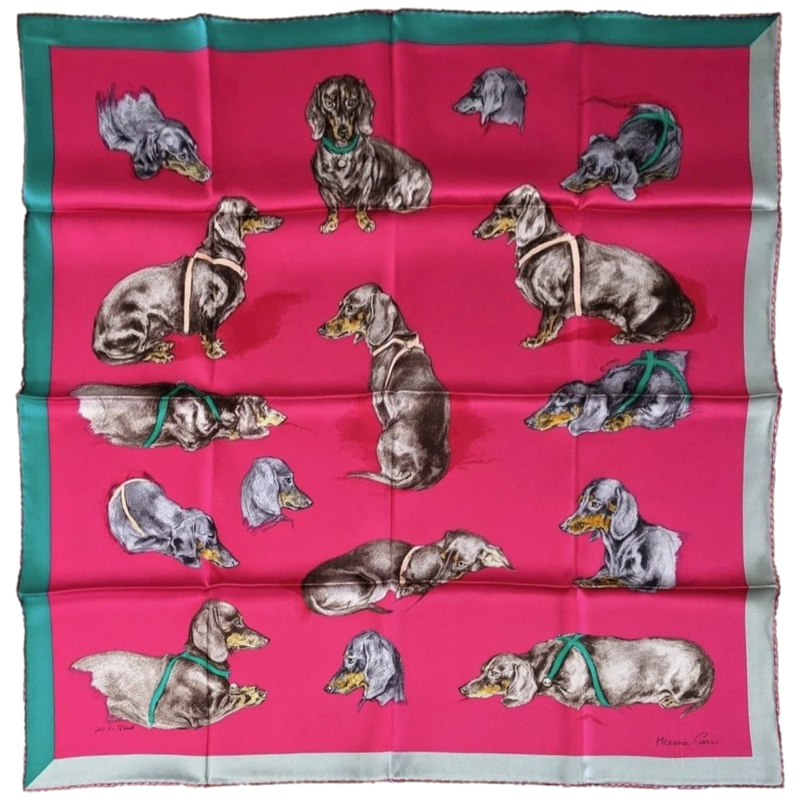 HERMES Scarf Silk Women's Made in France Carre90 Horse