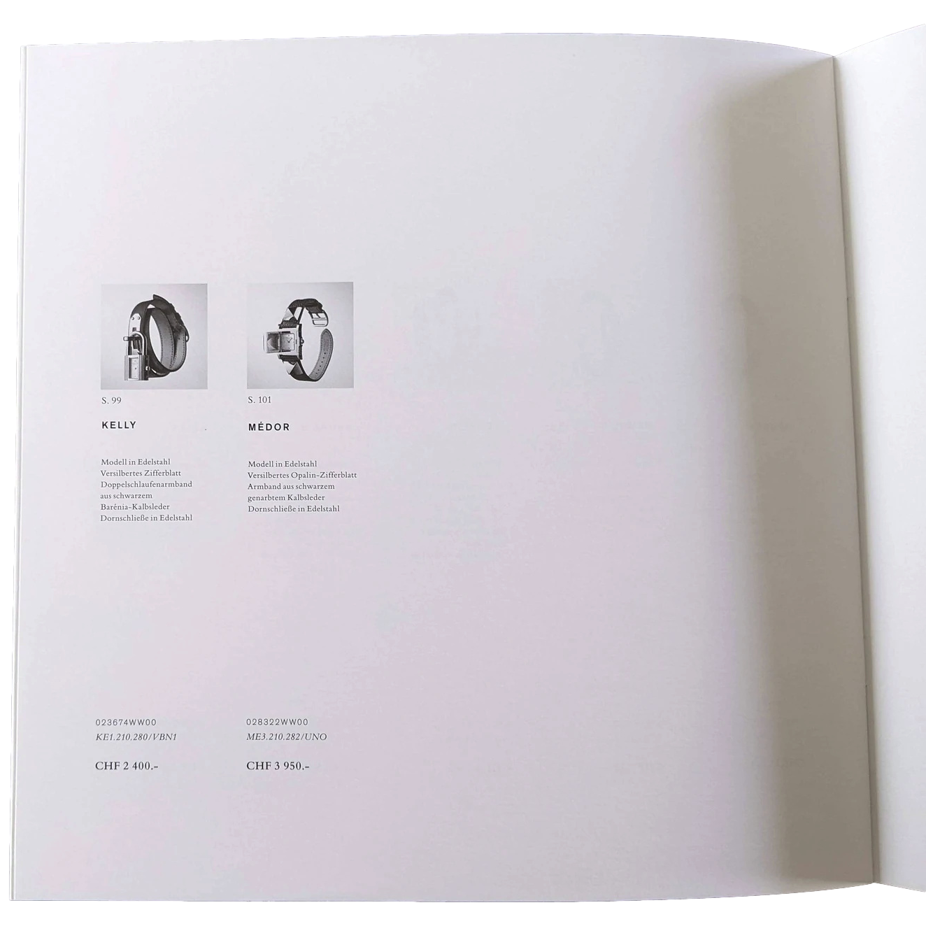 Hermes 2014 "Les Heures Hermes" Catalogue for Professional Resellers with Prices