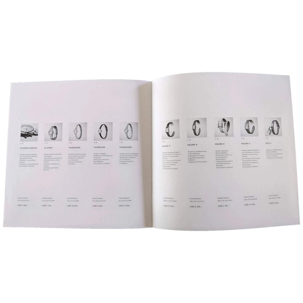 Hermes 2014 "Les Heures Hermes" Catalogue for Professional Resellers with Prices