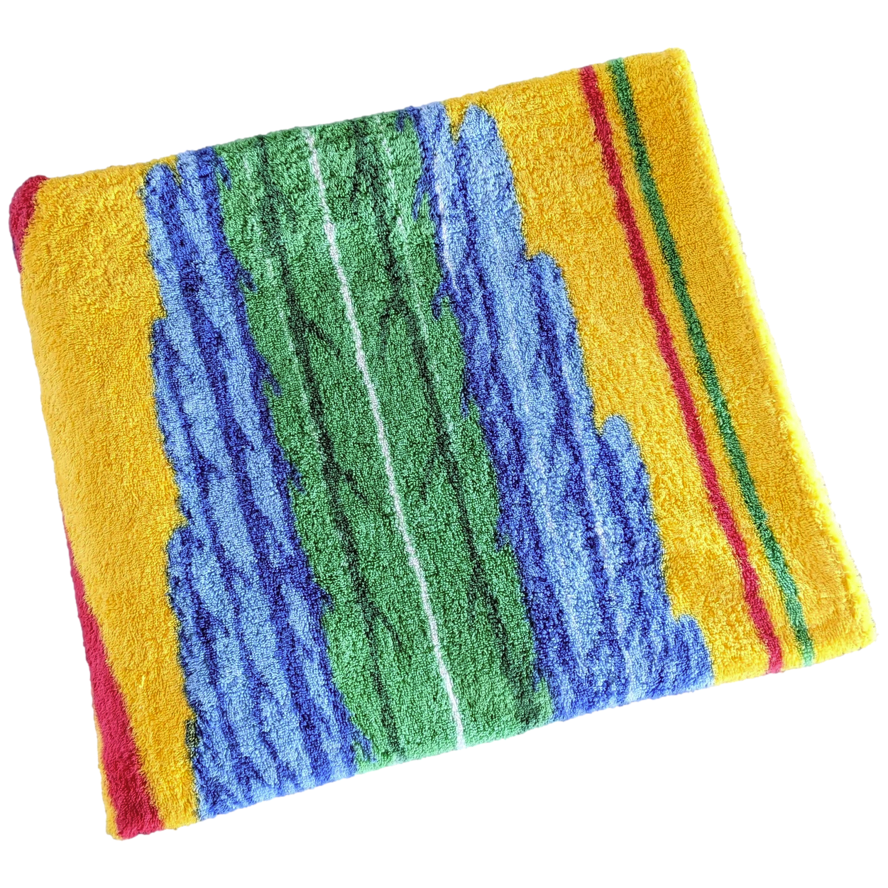 Hermes Soleil/Multi " Les Perroquets" Terry Beach Towel 90 x 150 cm