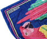 Produits Hermes Marine/Rose "Les Perroquets" Terry Beach Towel 90 x 150 cm