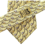 Hermes Banane Limited Edition for Computel "Souris" Mouse Silk Tie 9cm 7560 SA