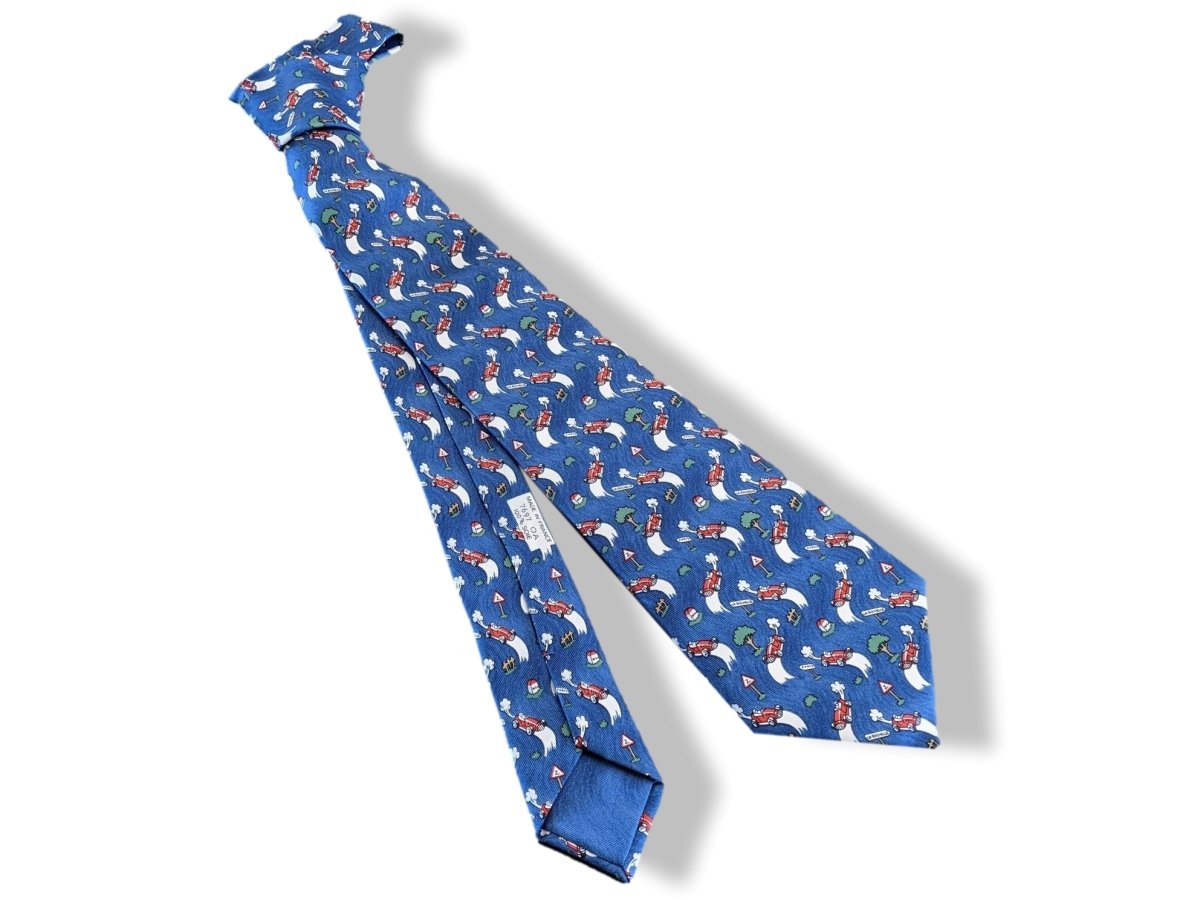 Hermes Limited Edition TOUR AUTO 98 Silk Tie, Rare Special Issue 7697 OA, BNIB! - poupishop