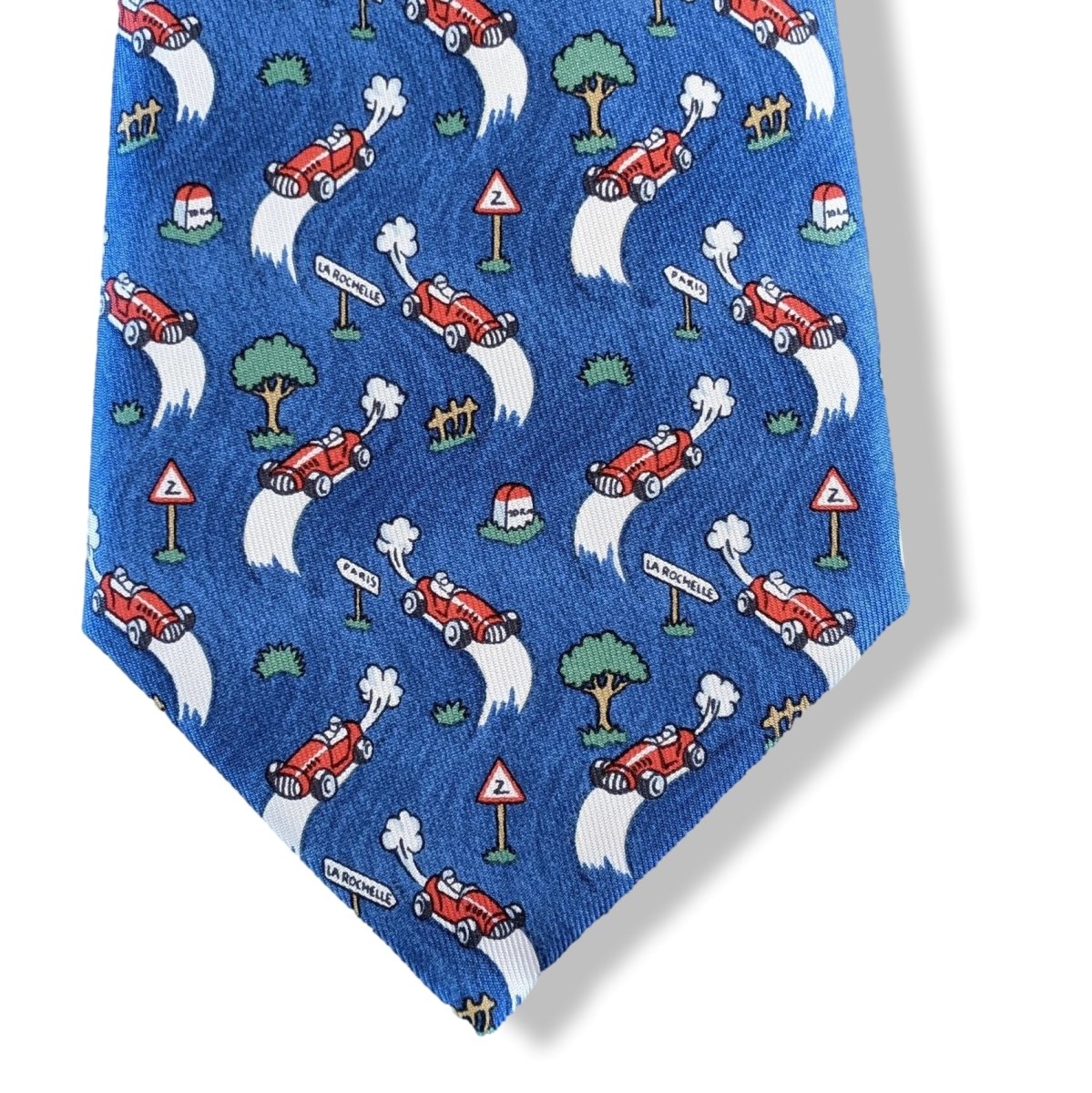 Hermes Limited Edition TOUR AUTO 98 Silk Tie, Rare Special Issue 7697 OA, BNIB! - poupishop