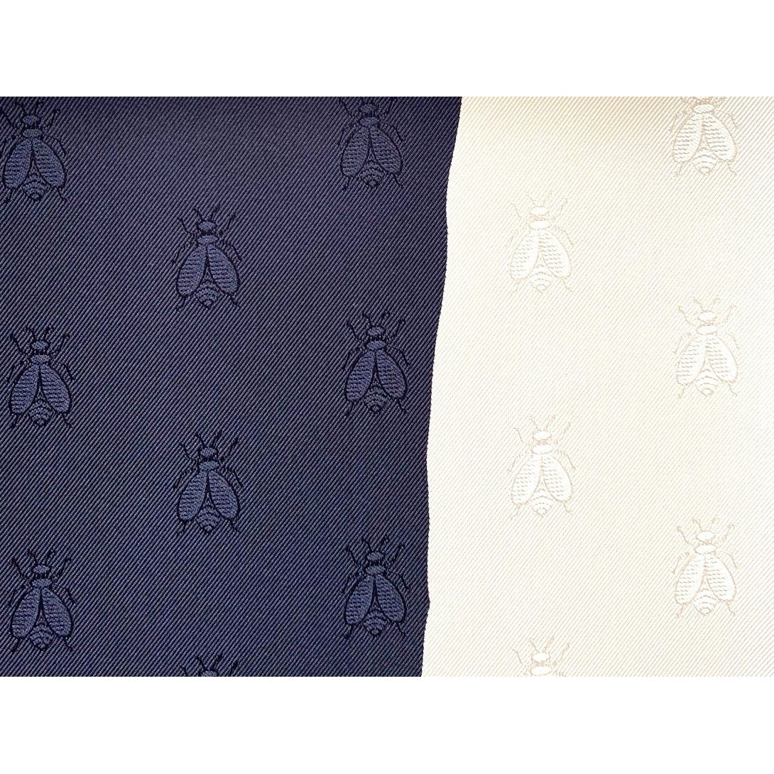 Hermes Limited Navy White BRANDEBOURG TATTOO by Caty Latham Jacquard Twill SIlk 90cm, BNWTIB! - poupishop