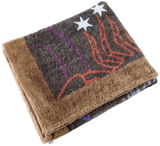 Hermes Brown vintage "Lion Zodiac" Cotton Terry Beach Towel 90 x 150